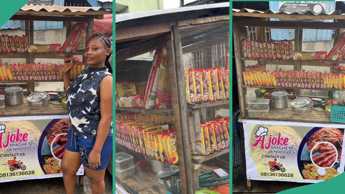 Lady starts a small business in Nigeria.