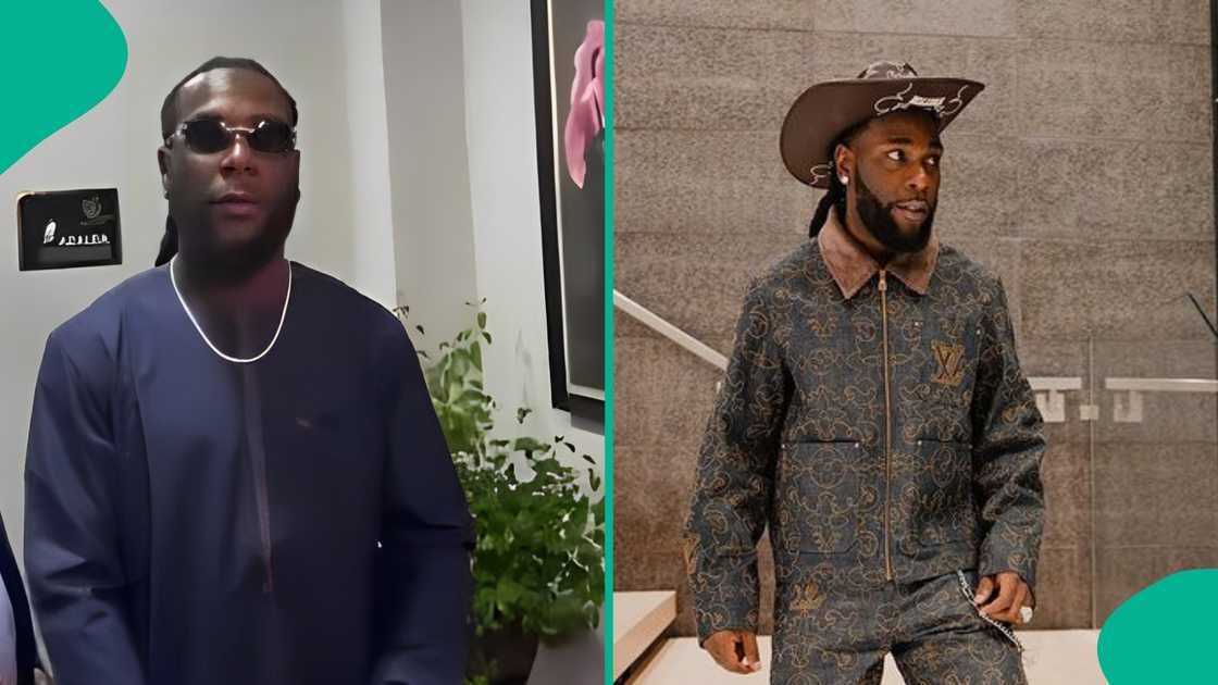 Burna Boy rocks a traditional outfit