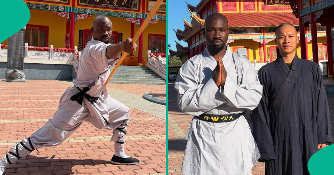 De General shares latest achievement as he becomes Shaolin student. De General shares latest achievement as he becomes Shaolin student.
