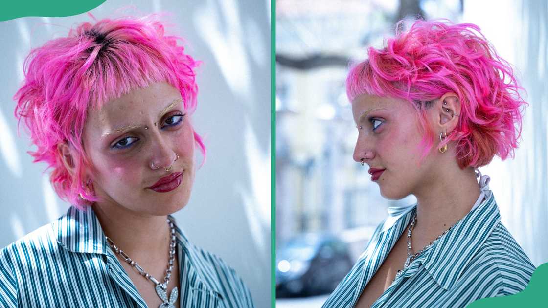 Pink pixie mullet Pink pixie mullet