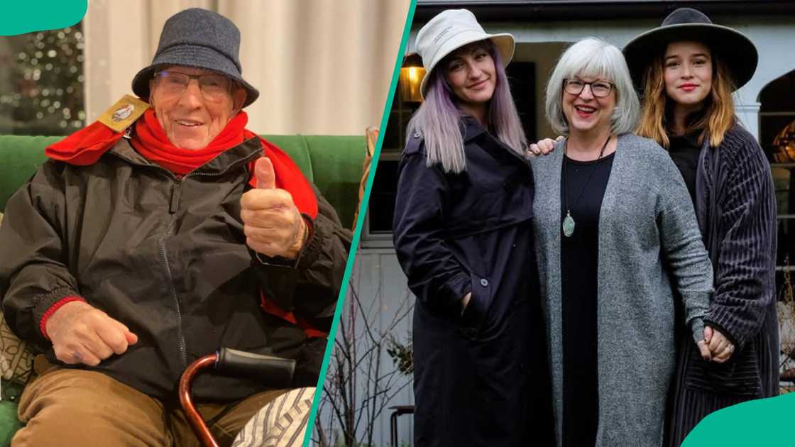 Renée Felice Smith's dad in a separate photo from the actress with her mum and sister