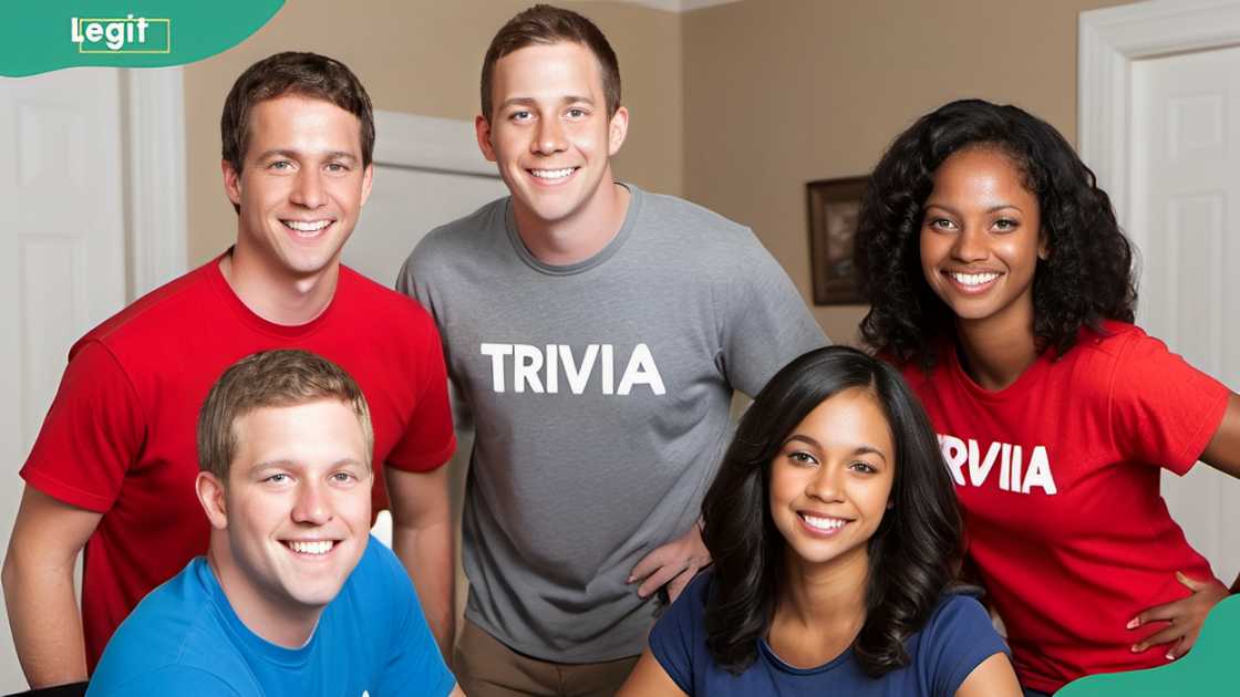 A group having fun playing question games A group having fun playing question games
