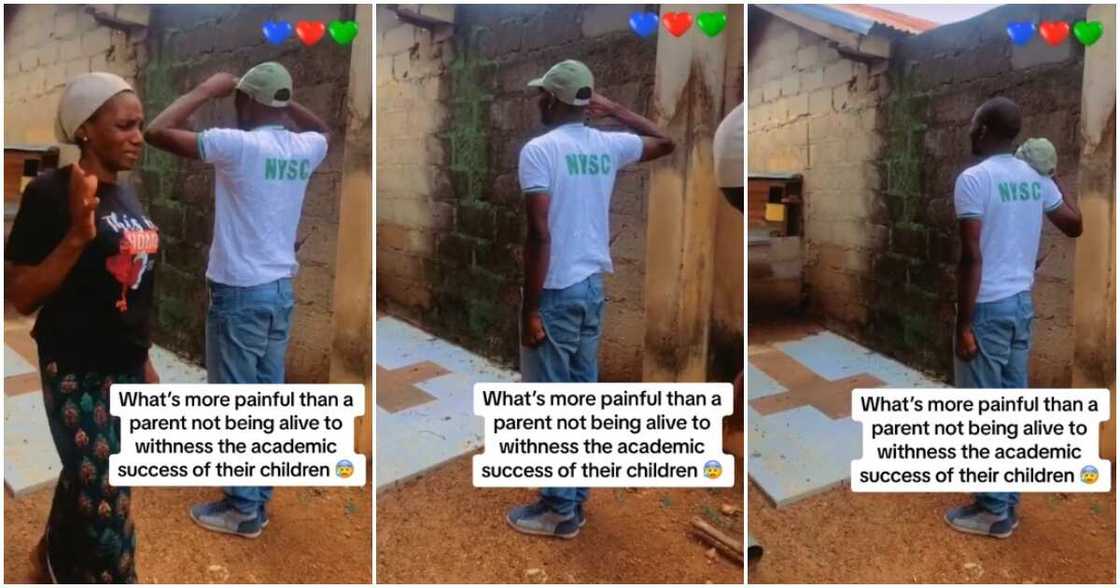 NYSC, man, parent, grave