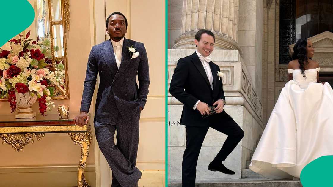 Bovi walks sister down the aisle. Bovi walks sister down the aisle.