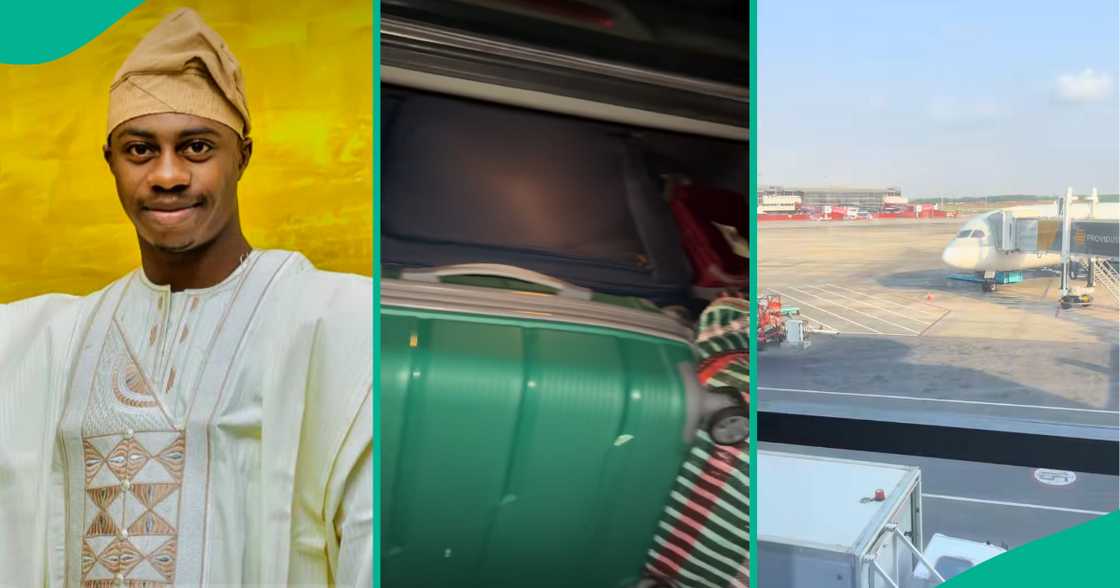 Lagos man shares TikTok video documenting emotional move to Ireland for MSc studies abroad.