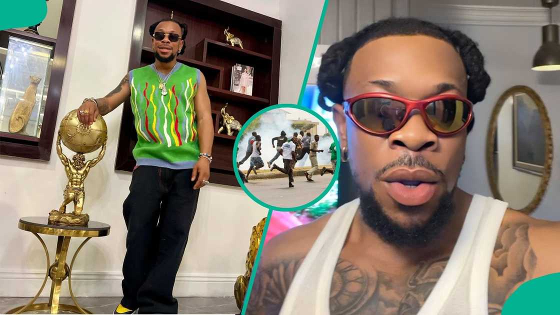 mr real condemns colleagues releasing new songs despite nigeria's chaotic situation