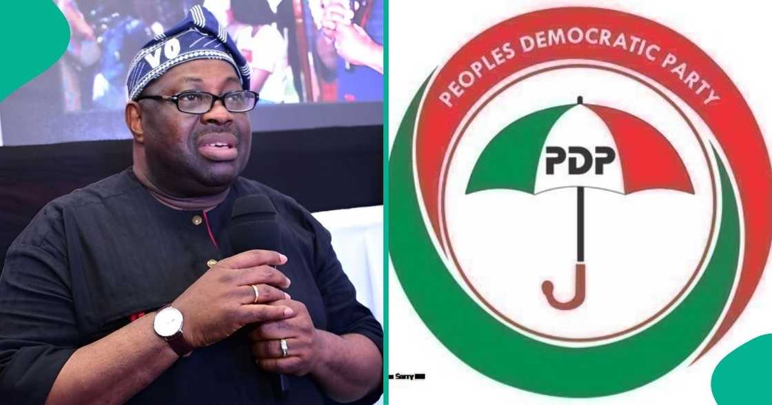 Chief Dele Momodu, a renowned media mogul and politician, announces his exit from the PDP. Chief Dele Momodu, a renowned media mogul and politician, announces his exit from the PDP.