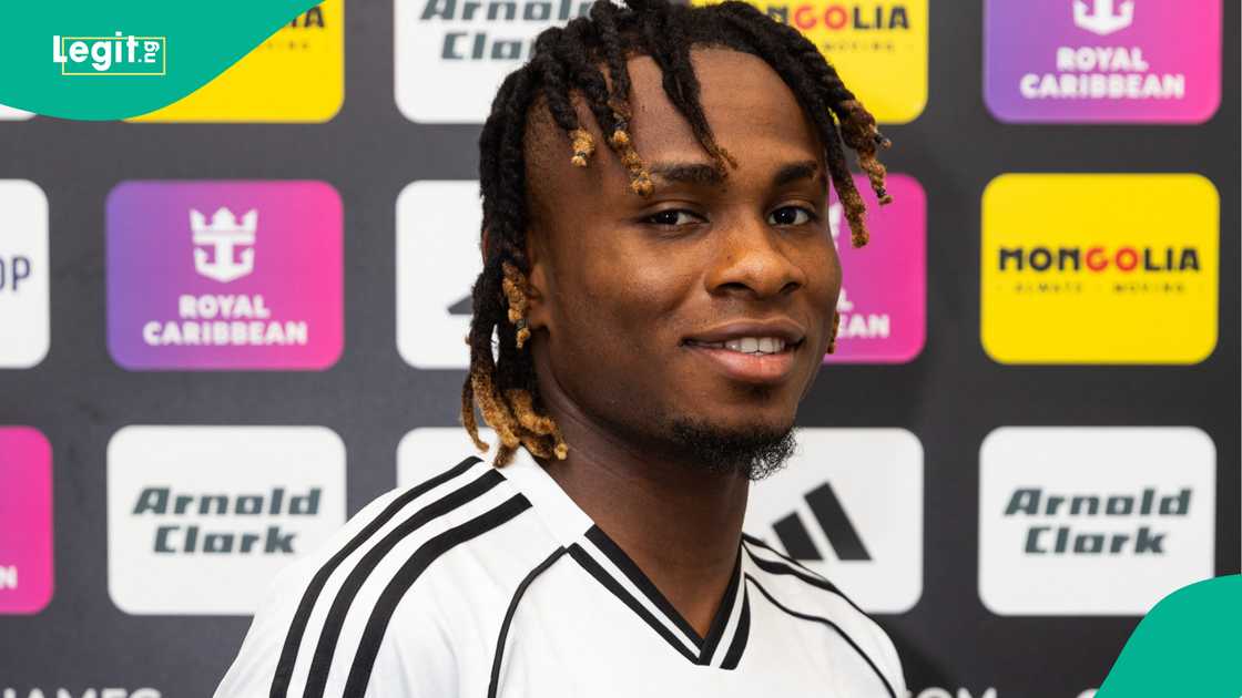 Samuel Chukwueze, Fulham, Craven Cottage, London, England, Premier League. Samuel Chukwueze, Fulham, Craven Cottage, London, England, Premier League.