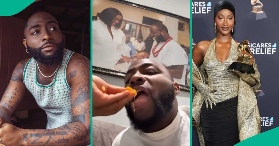 Davido celebrates Tems and Chris Brown. Davido celebrates Tems and Chris Brown.