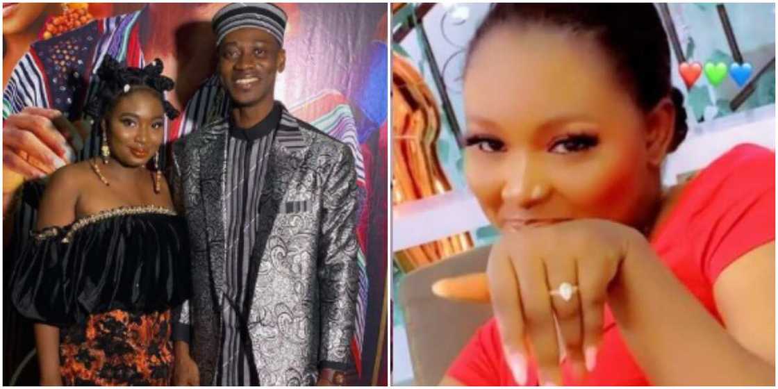 Mo Bimpe flaunts ring Mo Bimpe flaunts ring