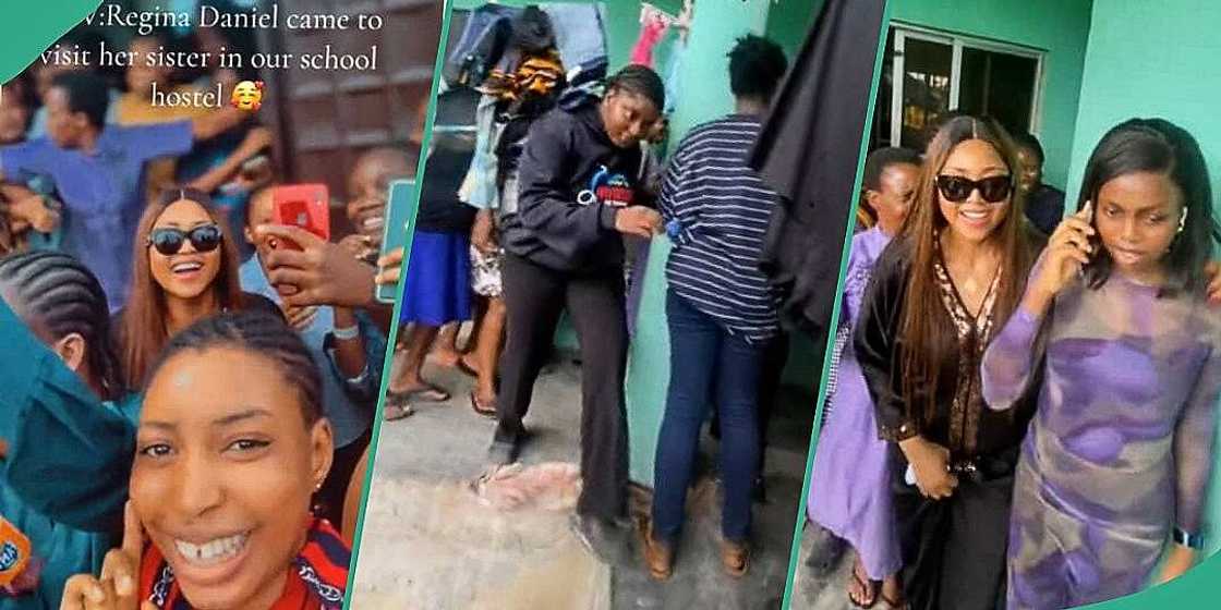 Lady shares moment Regina Daniels visited her school Lady shares moment Regina Daniels visited her school