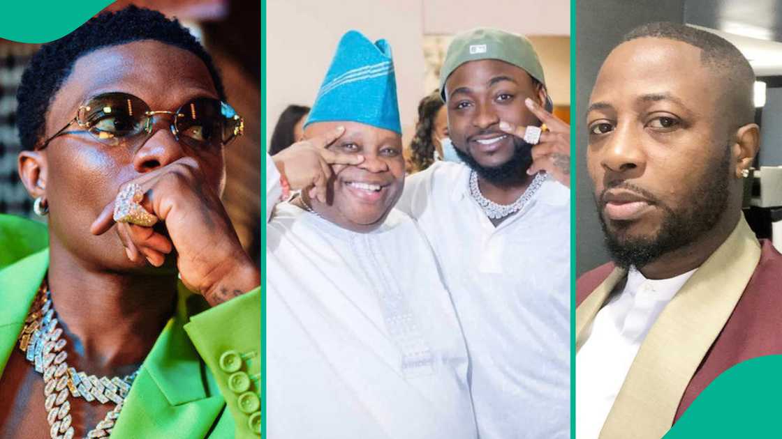 Wizkid shades Davido's uncle. Wizkid shades Davido's uncle.