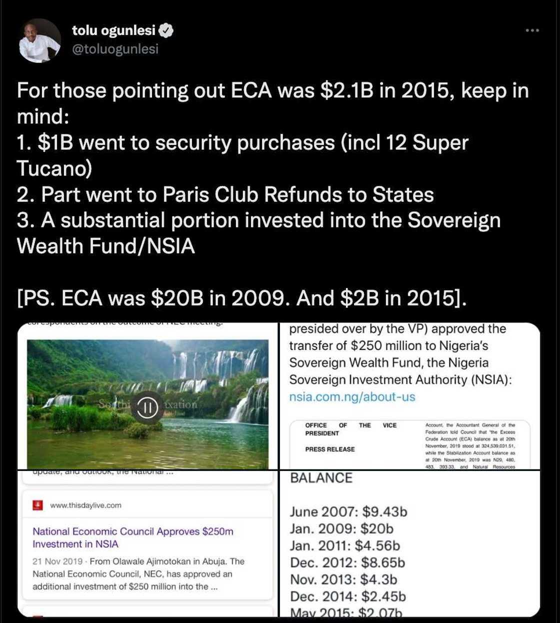 Nigeria's Excess Crude Account, CBN Nigeria's Excess Crude Account, CBN