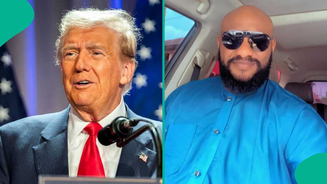 Yul Edochie says he'd name next son after Trump. Yul Edochie says he'd name next son after Trump.