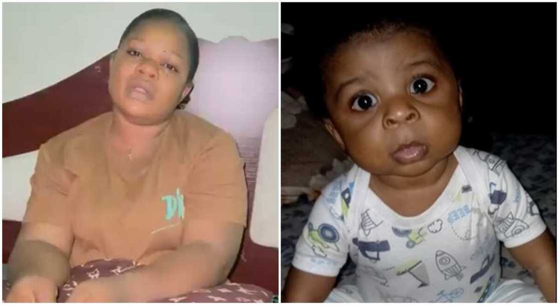 Photos of Mrs Oluchi Anijiofor and her son, David.