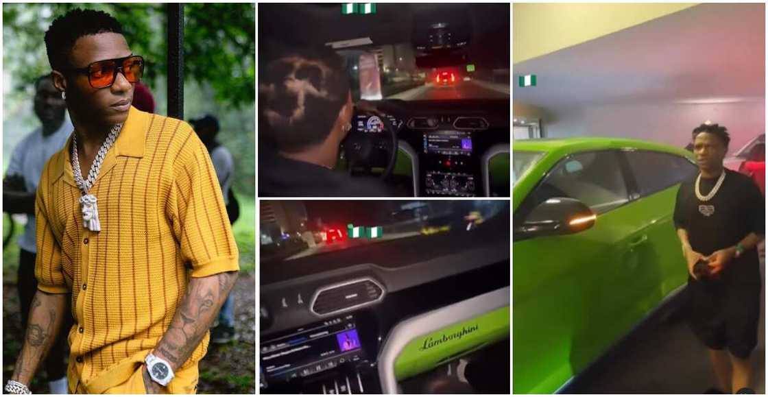 Wizkid, Lamborghini, Lagos Wizkid, Lamborghini, Lagos