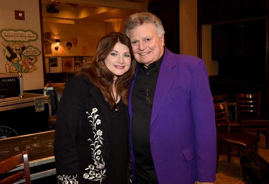 Sylvia and Leroy Van Dyke at The Palm Restaurant in Nashville, Tennessee