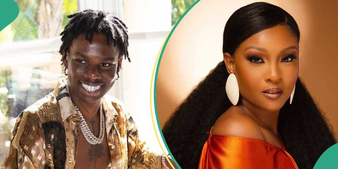 Rema and Osas ighodaro meet, shares hug. Rema and Osas ighodaro meet, shares hug.