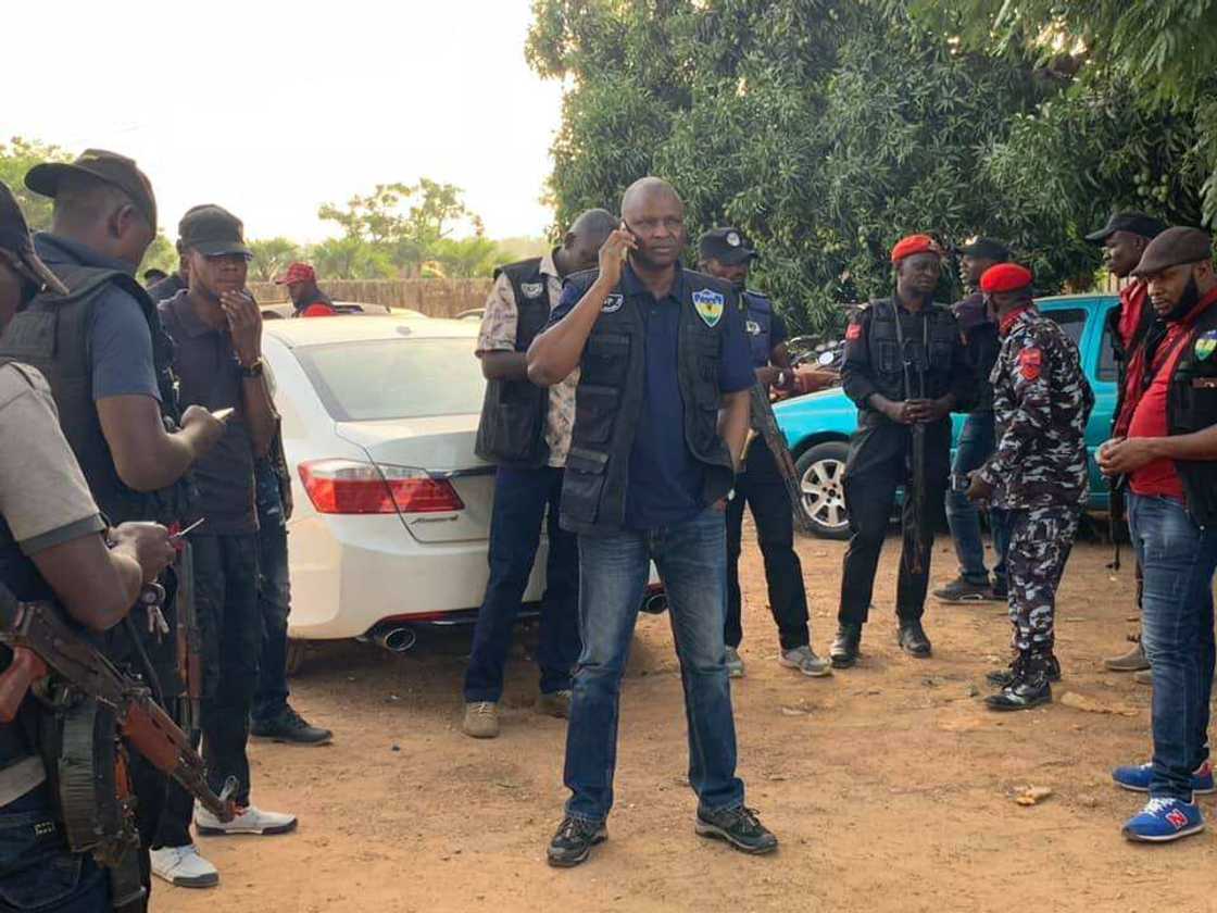 Abba Kyari and his team storm storming Abuja-Kaduna expressway. Credit: Abba Kyari