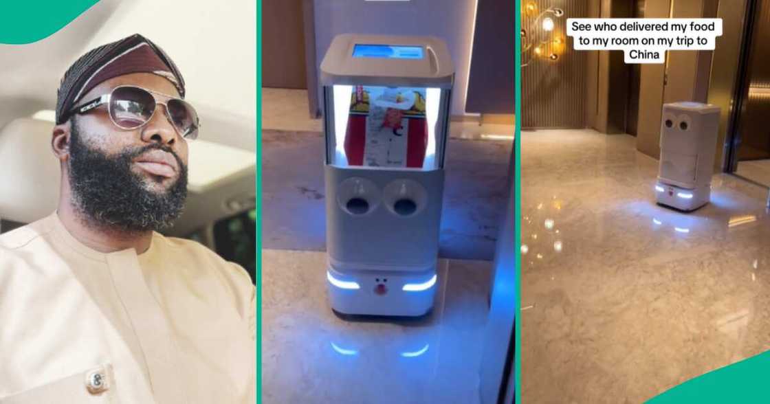 Using robot in China/Robot as delivery worker. Using robot in China/Robot as delivery worker.