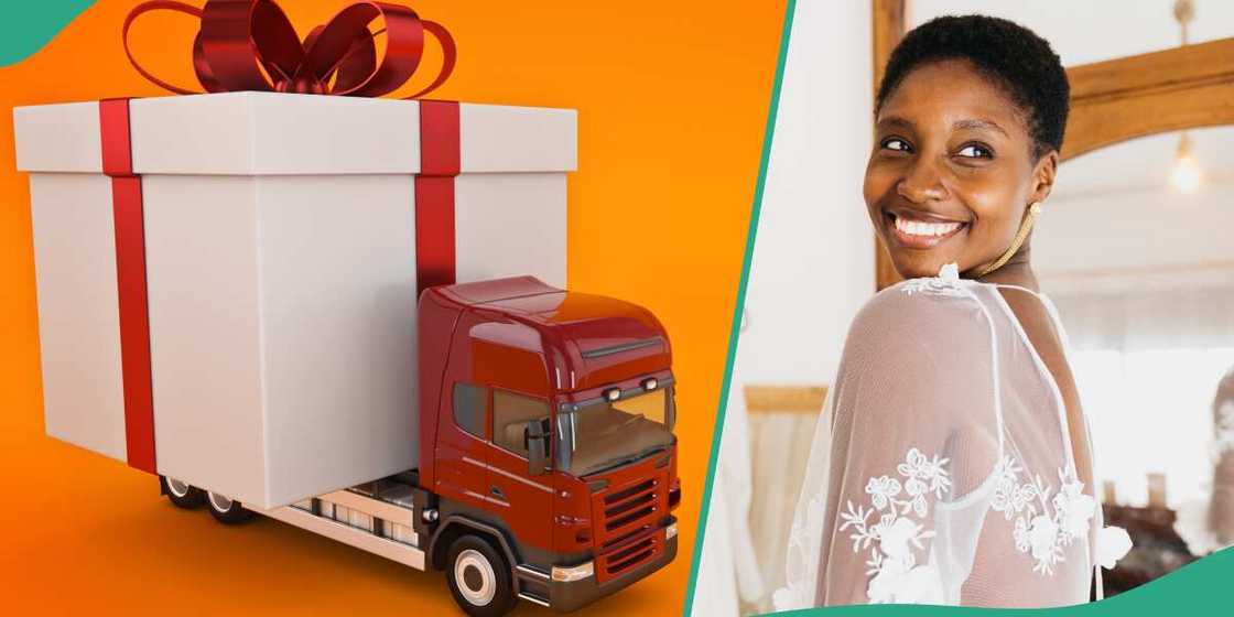 Nigerian lady gets truckload of gift from bride Nigerian lady gets truckload of gift from bride