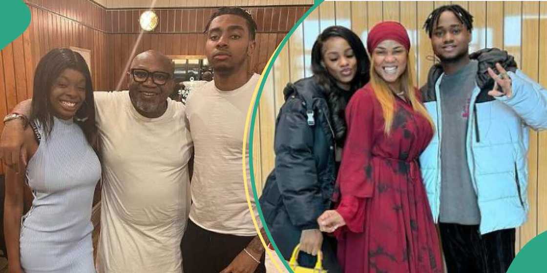 Actress Iyabo Ojo with Paulo and their kids Actress Iyabo Ojo with Paulo and their kids