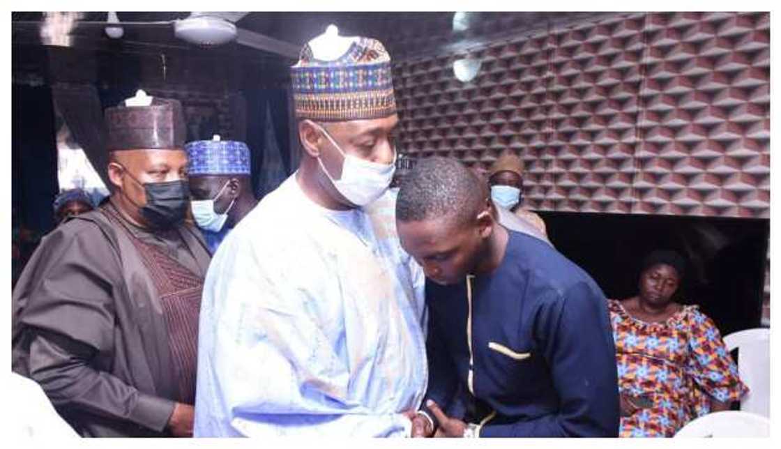 Zulum and Brigadier General Zirkushu's son Zulum and Brigadier General Zirkushu's son