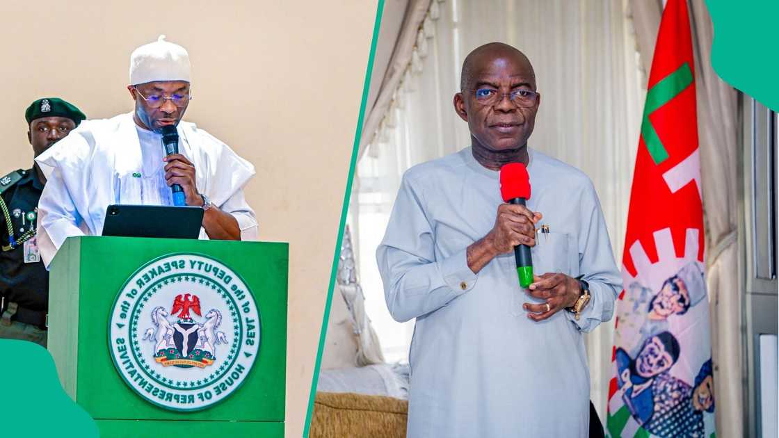 Benjamin Kalu, the deputy speaker of the House of Representatives, has publicly invited Governor Alex Otti of Abia to join the APC and dump the Labour Party. Benjamin Kalu, the deputy speaker of the House of Representatives, has publicly invited Governor Alex Otti of Abia to join the APC and dump the Labour Party.