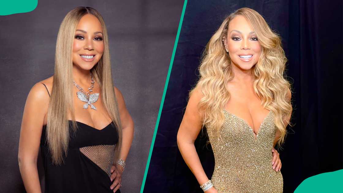 Mariah Carey smiling for the camera Mariah Carey smiling for the camera