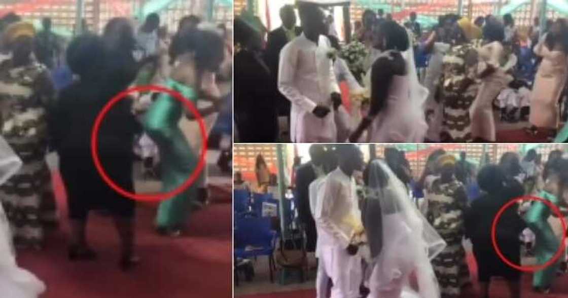Lady shakes her backside in church Lady shakes her backside in church