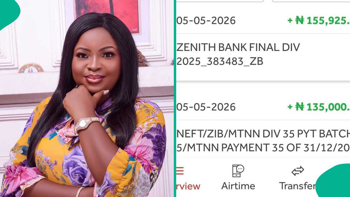 Lady shares screenshot of dividends MTN and Zenith Bank paid her after buying their shares Lady shares screenshot of dividends MTN and Zenith Bank paid her after buying their shares