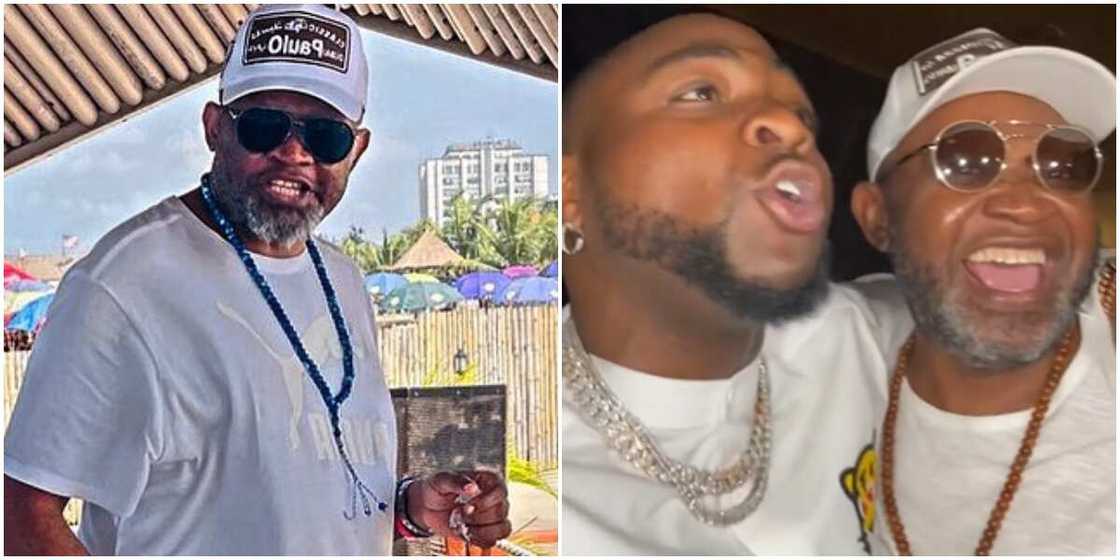 Davido and talent manager Paulo Davido and talent manager Paulo