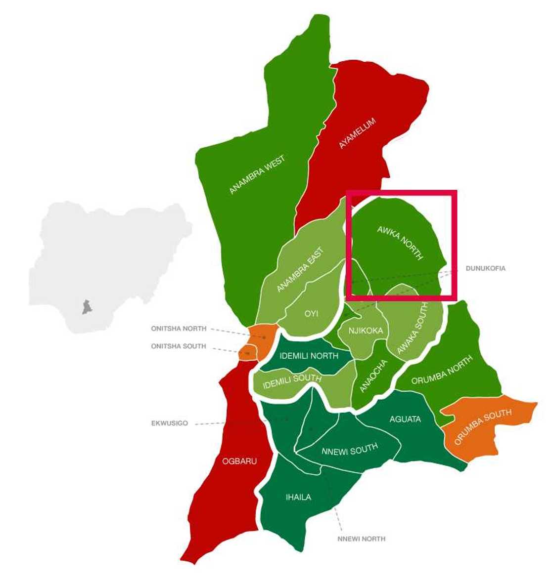 Awka North location