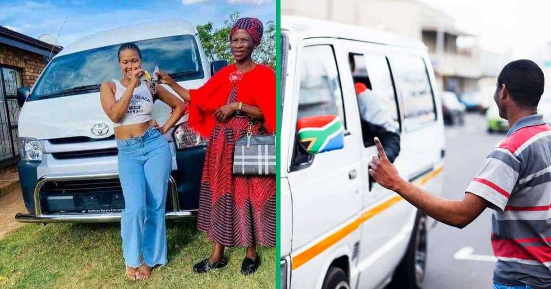 A young woman received a taxi from her grandmother in a viral Facebook post.