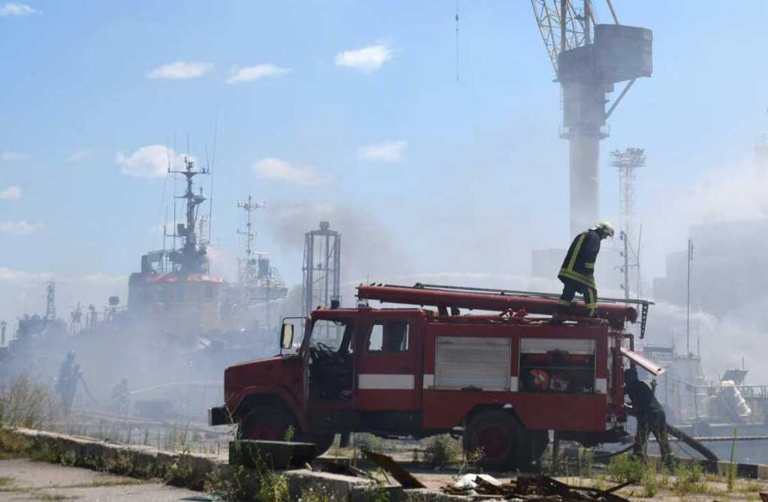 After earlier denying carrying out the strikes on Odessa, Russia claimed its missiles had destroyed Western-supplied arms After earlier denying carrying out the strikes on Odessa, Russia claimed its missiles had destroyed Western-supplied arms