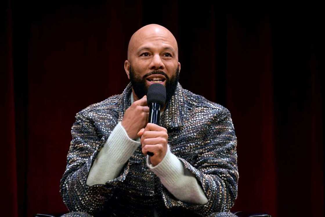 Common speaks onstage during USC Visions and Voices: An Evening with Common at Bovard Auditorium Common speaks onstage during USC Visions and Voices: An Evening with Common at Bovard Auditorium