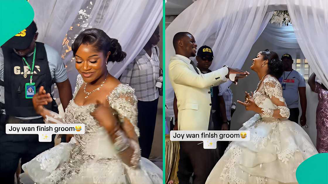 Nigerian groom shows off his amazing dance moves on his wedding day. Nigerian groom shows off his amazing dance moves on his wedding day.