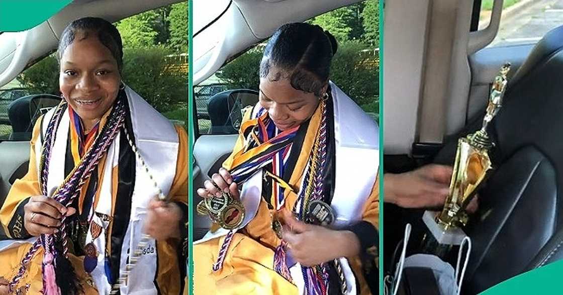 Mum overjoyed as daughter bags about 20 medals in school. Mum overjoyed as daughter bags about 20 medals in school.