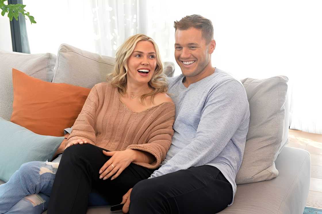 Cassie Randolph and Colton Underwood in Mar Vista, California Cassie Randolph and Colton Underwood in Mar Vista, California