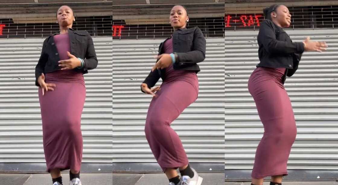 Photos of a curvy lady posing for dance. Photos of a curvy lady posing for dance.