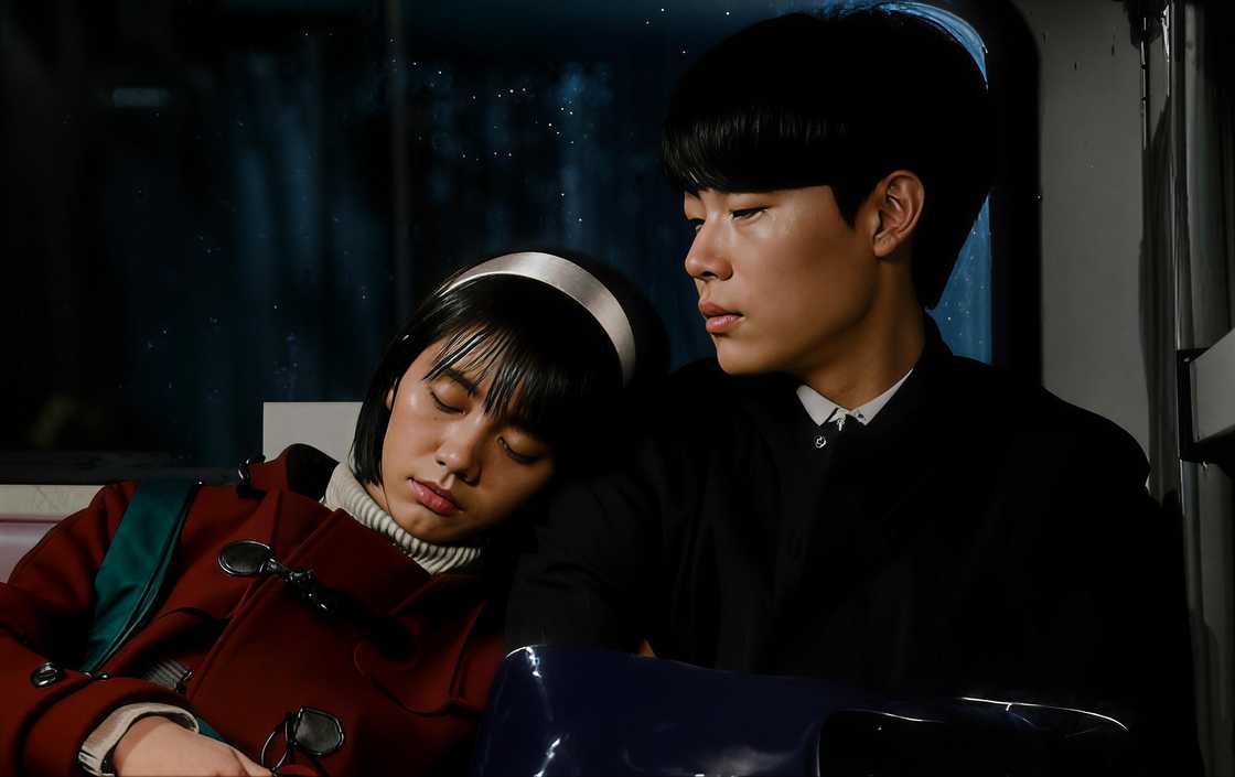 Hyeri and Ryu Jun-yeol in a scene on Reply 1988 Hyeri and Ryu Jun-yeol in a scene on Reply 1988