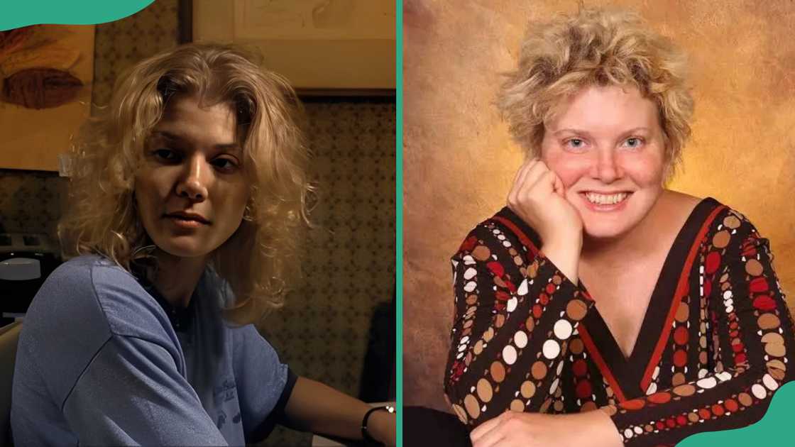 Jennifer Lien, then and now. Jennifer Lien, then and now.