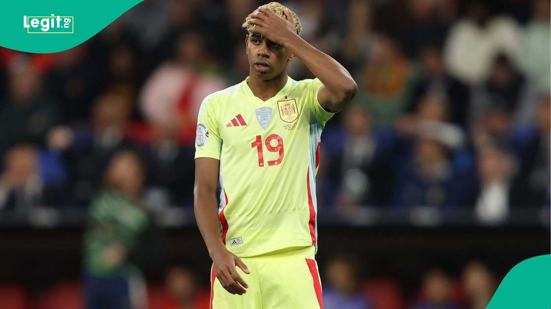 Lamine Yamal, Spain, Portugal, Allianz Arena, Munich, Germany, UEFA Nations League. Lamine Yamal, Spain, Portugal, Allianz Arena, Munich, Germany, UEFA Nations League.