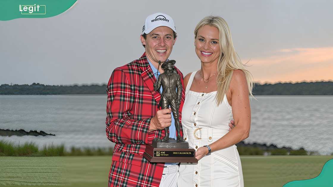 Matthew Fitzpatrick and Katherine Gaal at Harbour Town Golf Links Matthew Fitzpatrick and Katherine Gaal at Harbour Town Golf Links