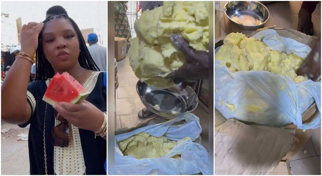 Photos of a lady who travelled to Africa to buy shea butter. Photos of a lady who travelled to Africa to buy shea butter.