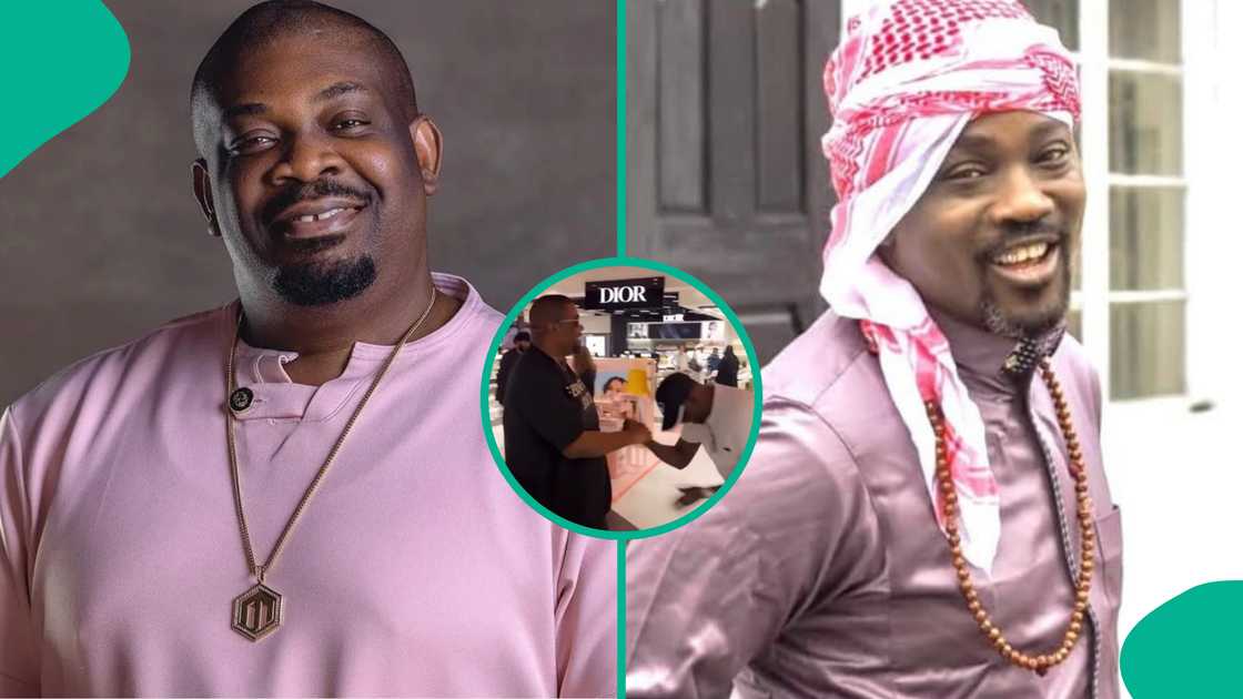 Don Jazzy meets Pasuma in heartwarming video. Don Jazzy meets Pasuma in heartwarming video.