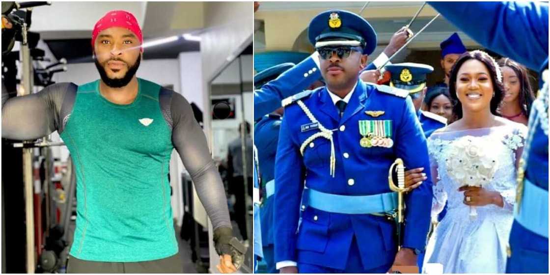 Actor Enyinna Nwigwe 'Tricks' Female Fans with Photos of His Fictitious Military Wedding Actor Enyinna Nwigwe 'Tricks' Female Fans with Photos of His Fictitious Military Wedding