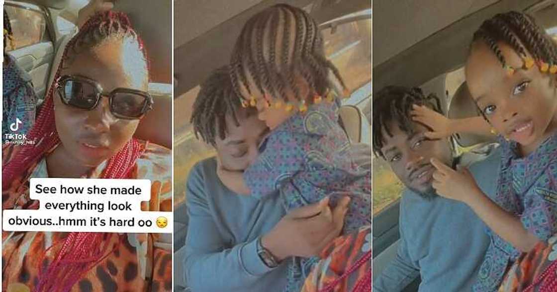 Little girl chooses between mum and dad, funny video Little girl chooses between mum and dad, funny video