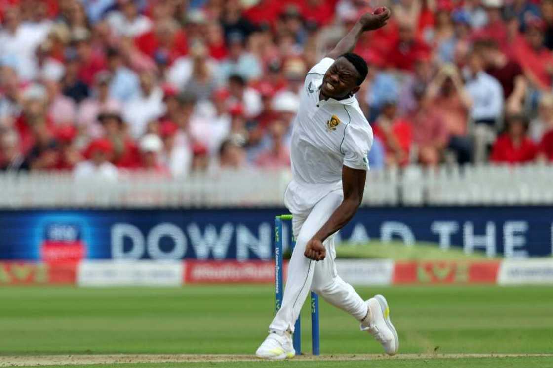Lord of Lord's -  South Africa fast bowler Kagiso Rabada in action during the first Test against England Lord of Lord's -  South Africa fast bowler Kagiso Rabada in action during the first Test against England