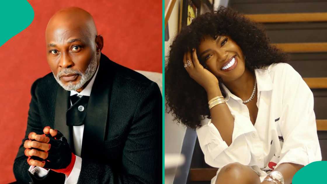 RMD celebrates Omoni Oboli's birthday with romantic photo. RMD celebrates Omoni Oboli's birthday with romantic photo.